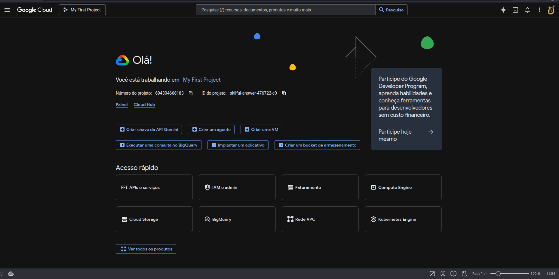 Console Google Cloud